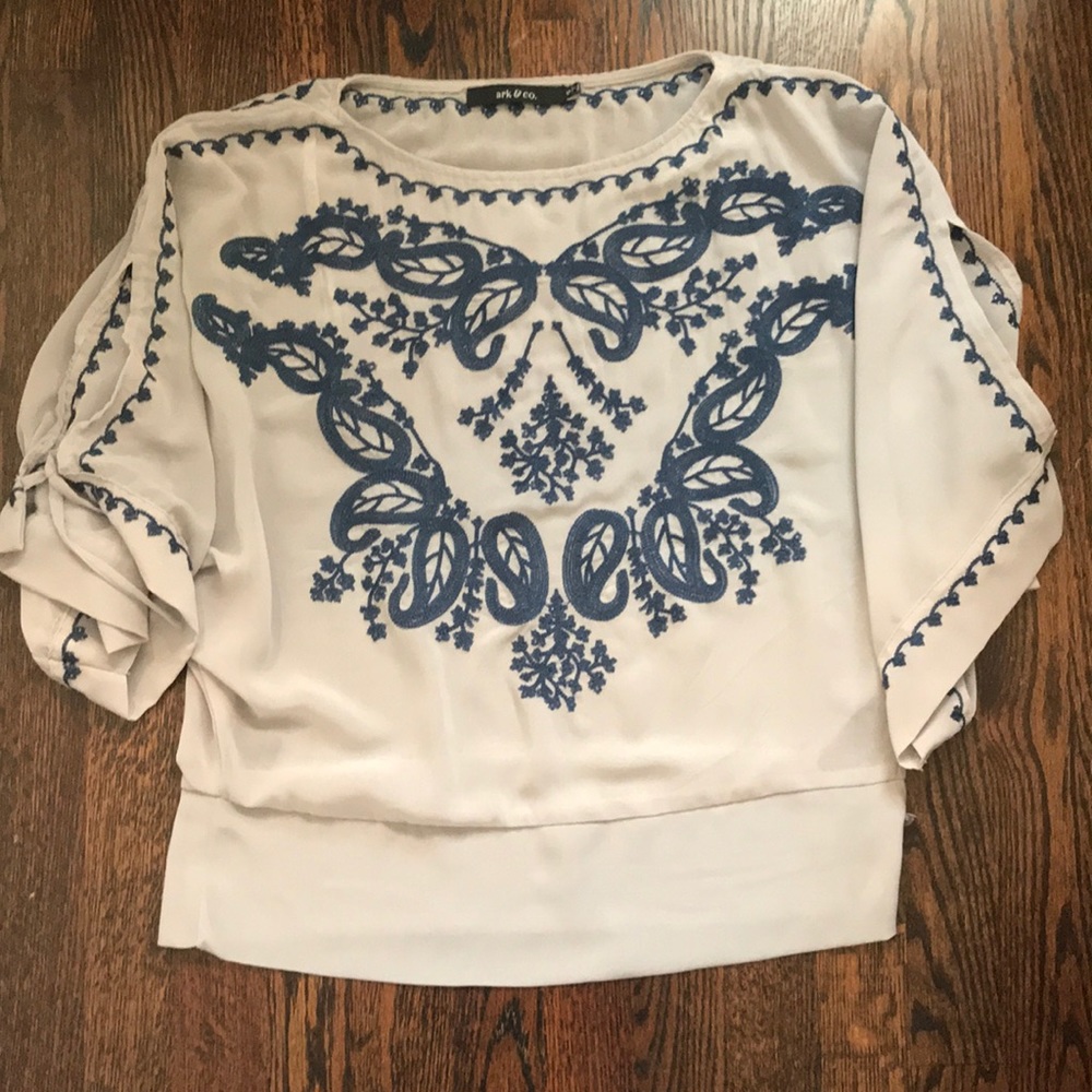 Spring Small silk blouse.